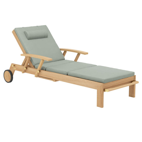 Teak discount garden lounger